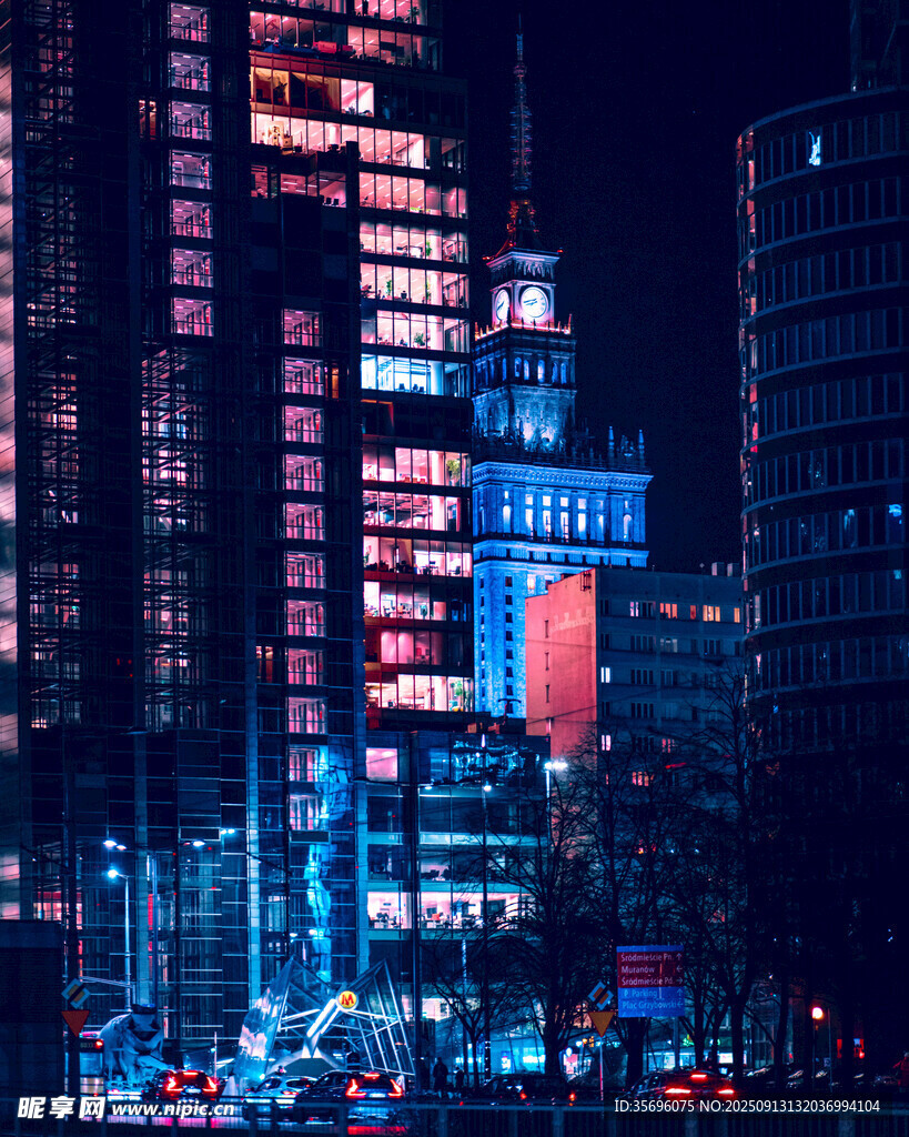 都市璀璨夜景