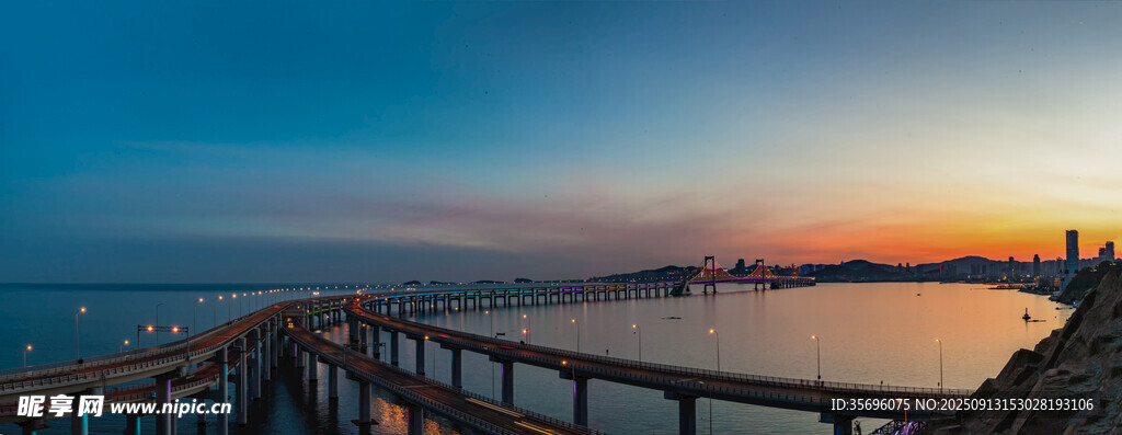 大連跨海大橋全景