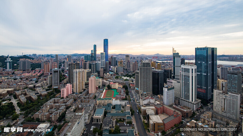大連城市建筑全景