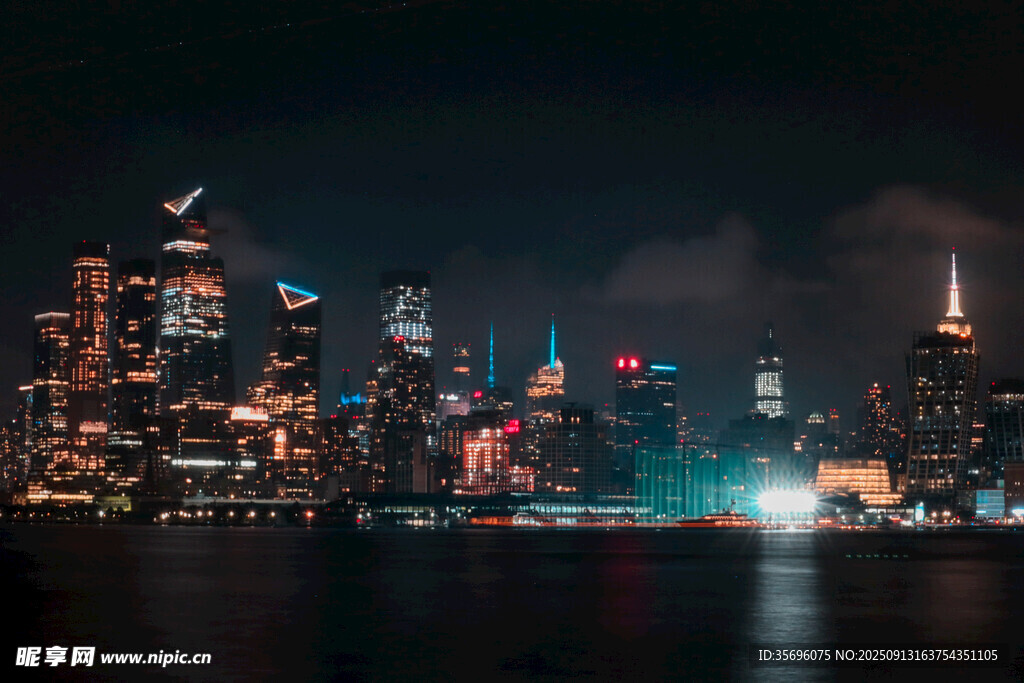 繁華都市夜景