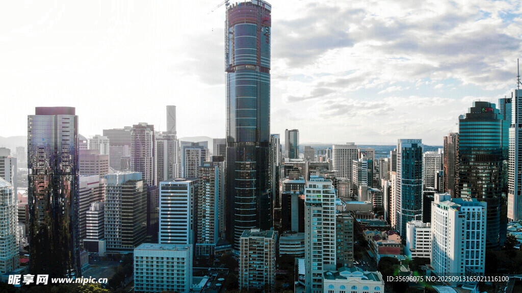 繁華都市高樓景觀