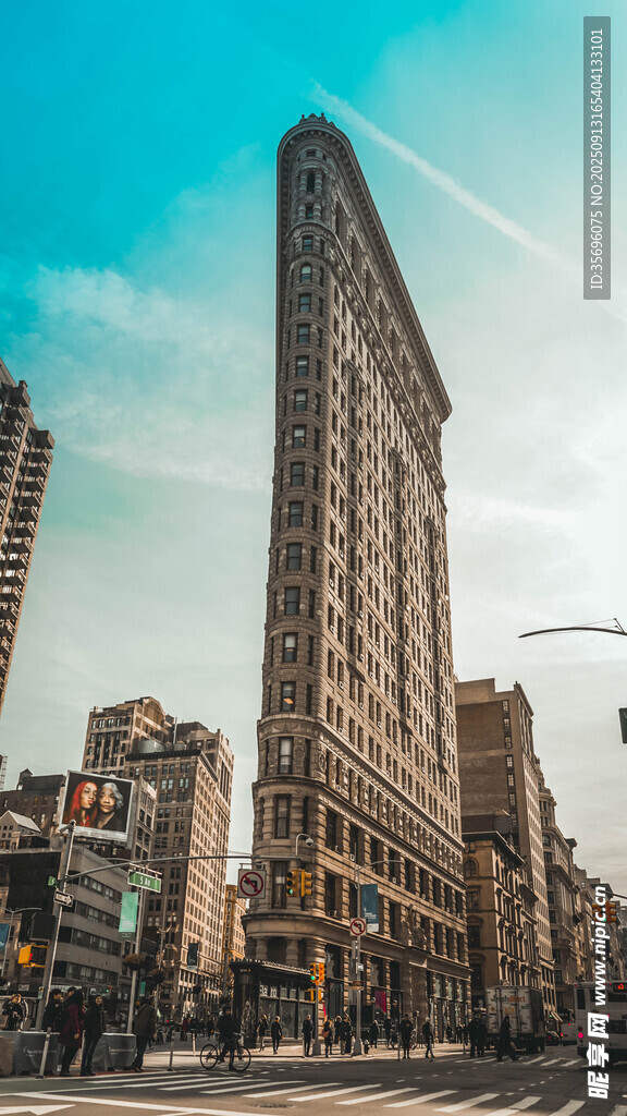 熨斗大廈城市街景