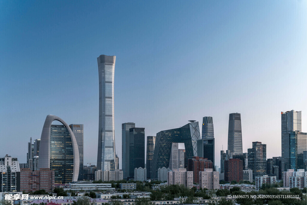 北京城市天際線壯觀景象