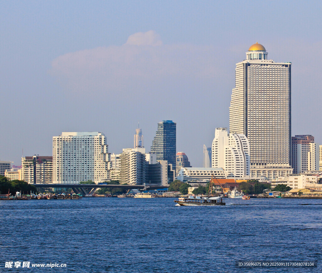 城市濱水風光