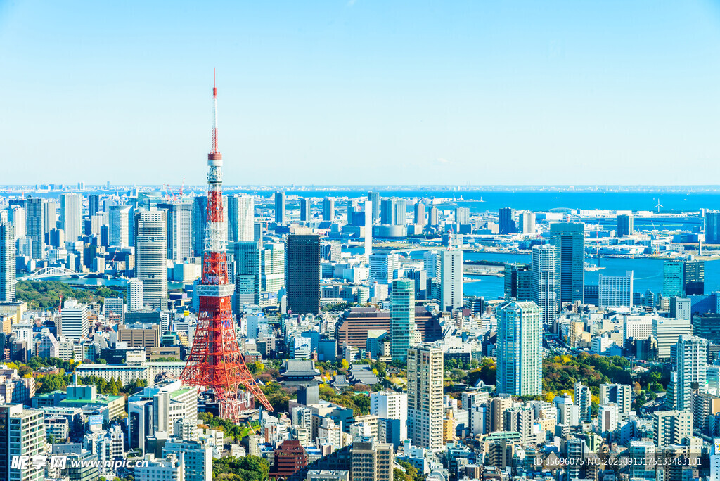東京城市天際線俯瞰景觀