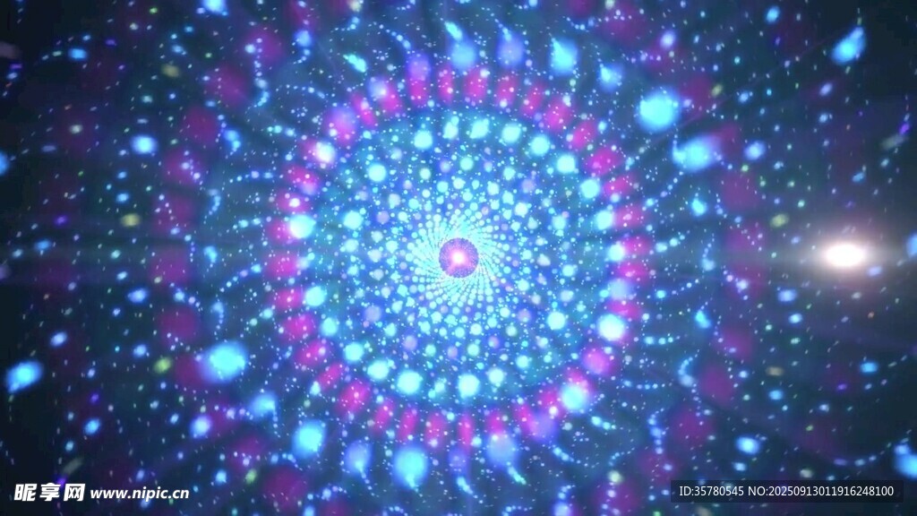 夢幻炫彩的宇宙螺旋圖案