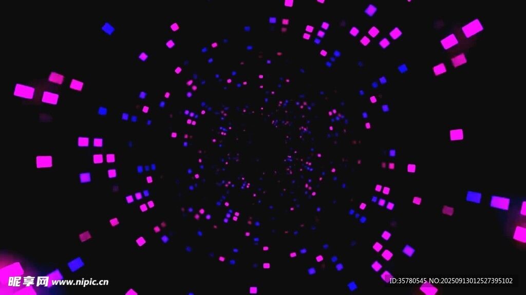 夢幻紫藍粒子星空背景