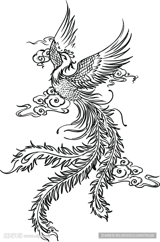 傳統(tǒng)鳳凰紋身圖案設計