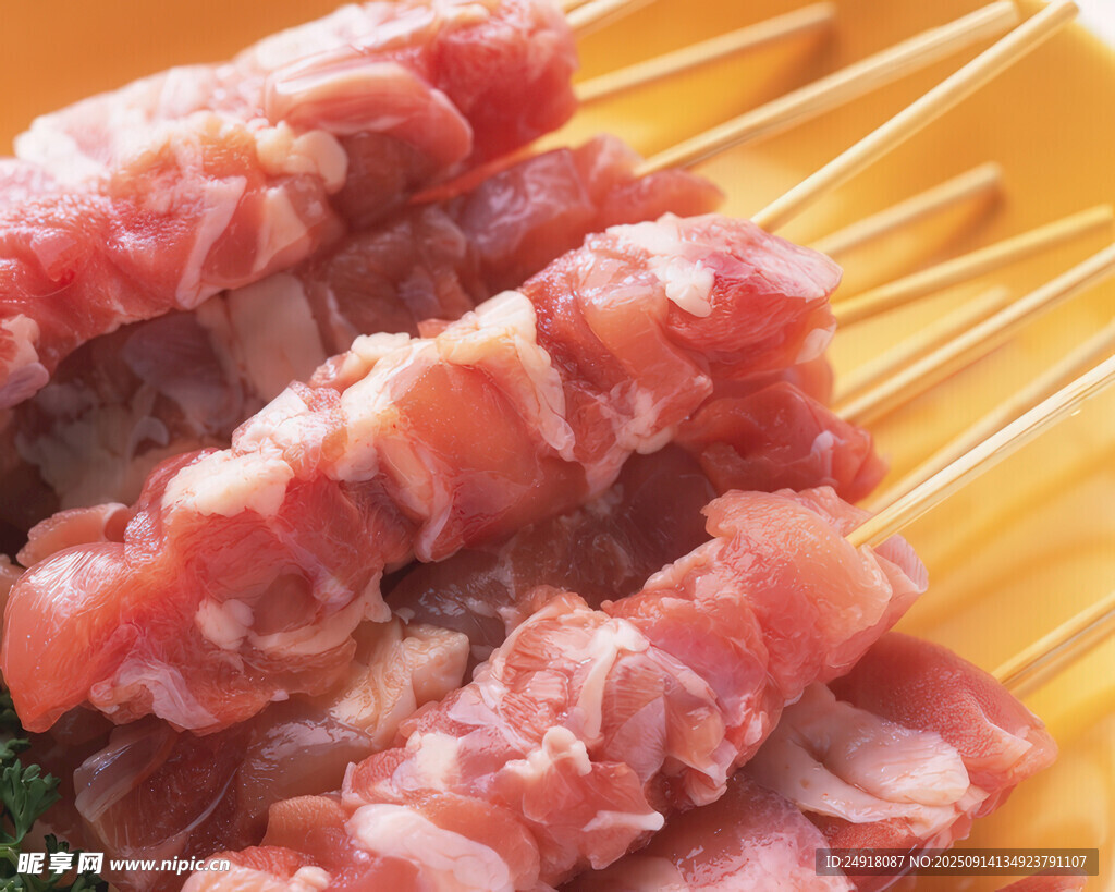 美味羊肉串特寫