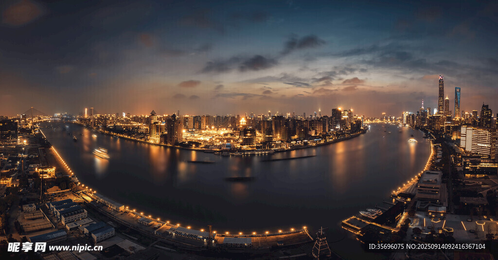 上海外灘璀璨夜景風(fēng)光