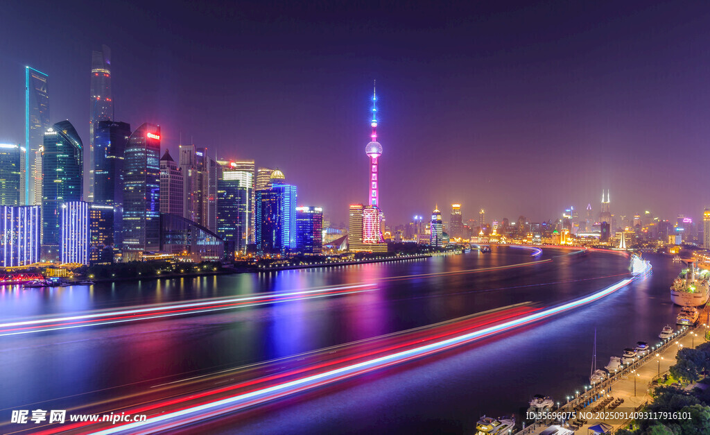 廣州夜景璀璨城市風(fēng)光