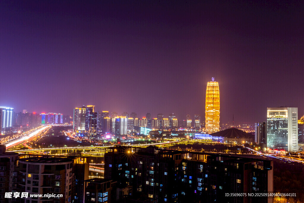 城市璀璨夜景