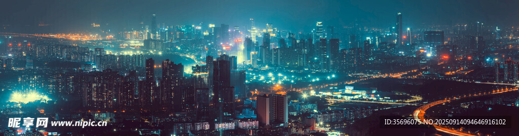 城市璀璨夜景