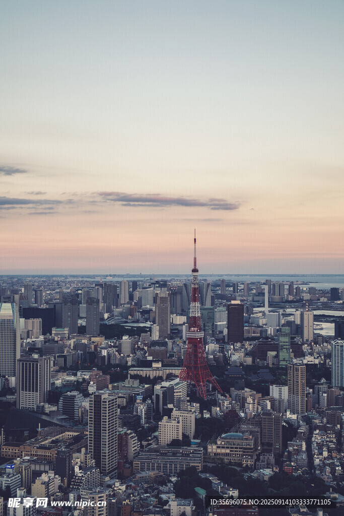 東京城市天際線俯瞰景觀