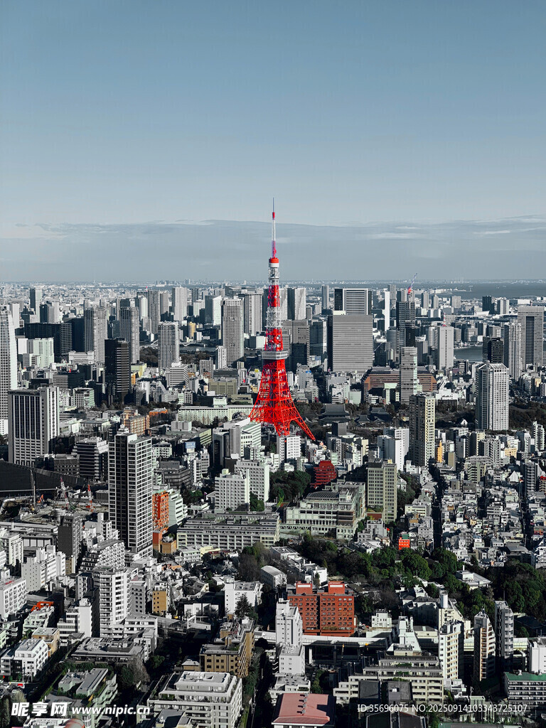東京城市天際線俯瞰景觀