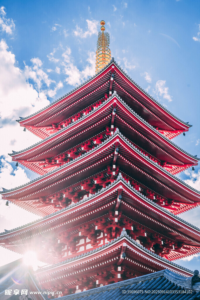 日本東京淺草寺五重塔