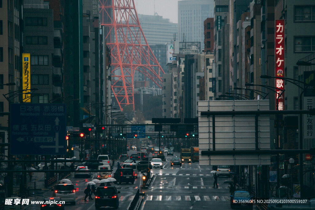都市繁忙街道景象
