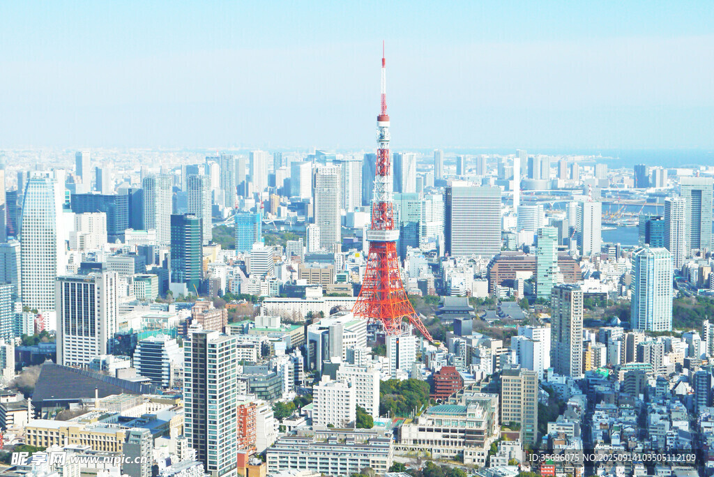 東京城市天際線俯瞰景觀