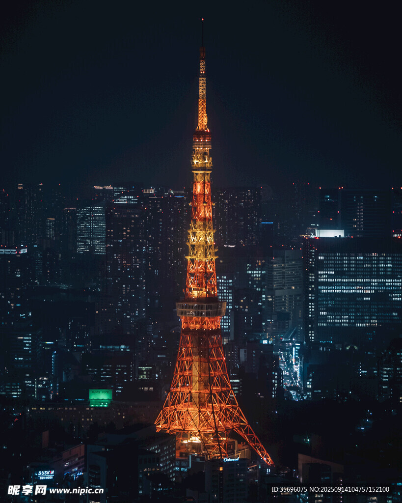 東京塔夜景璀璨