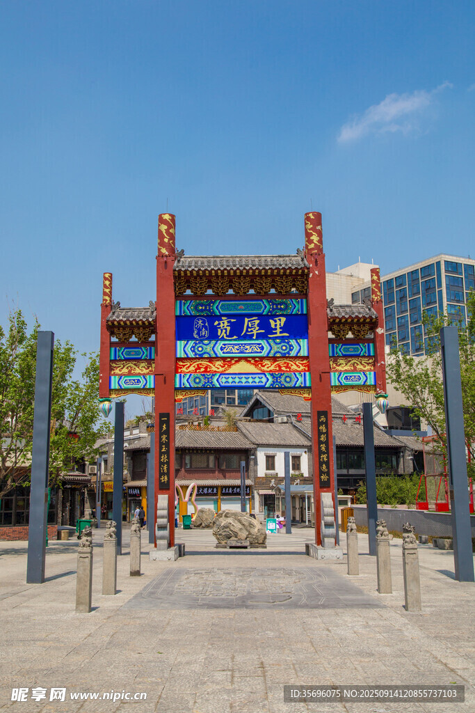 中式牌坊建筑景觀