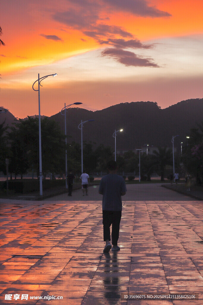 夕陽(yáng)下的獨(dú)行者