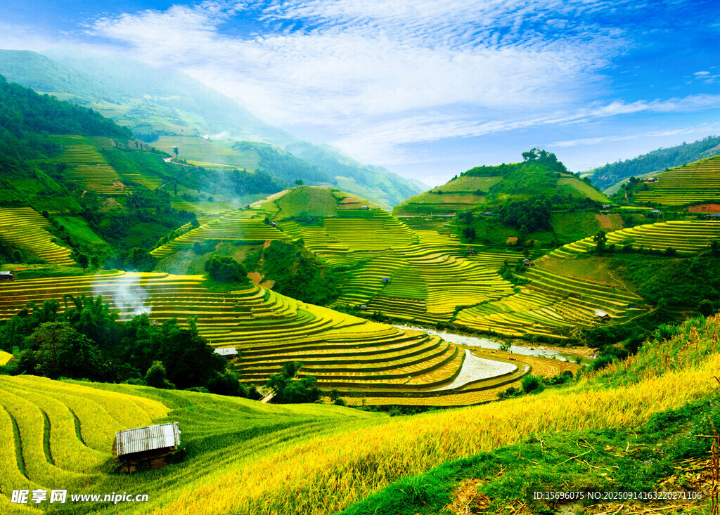 山間梯田美景