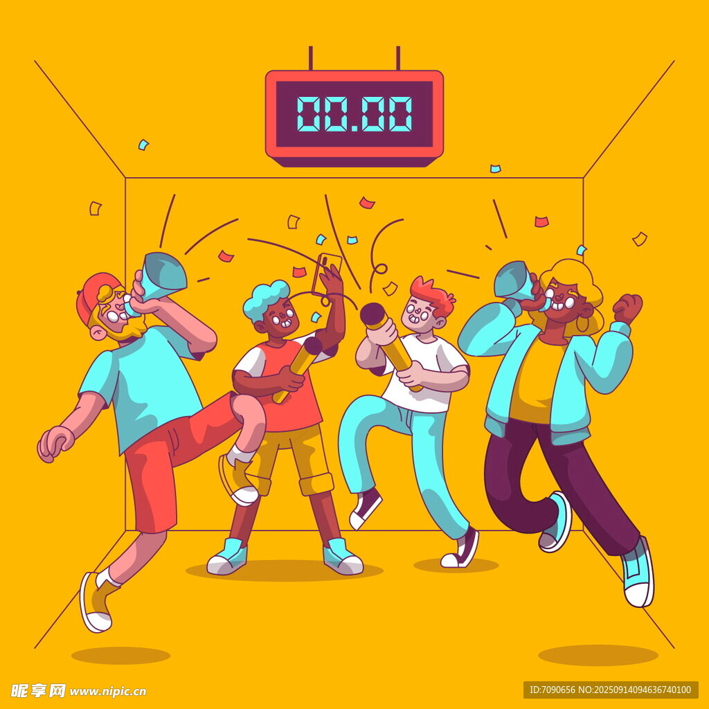 活力人群歡樂(lè)限時(shí)舞蹈