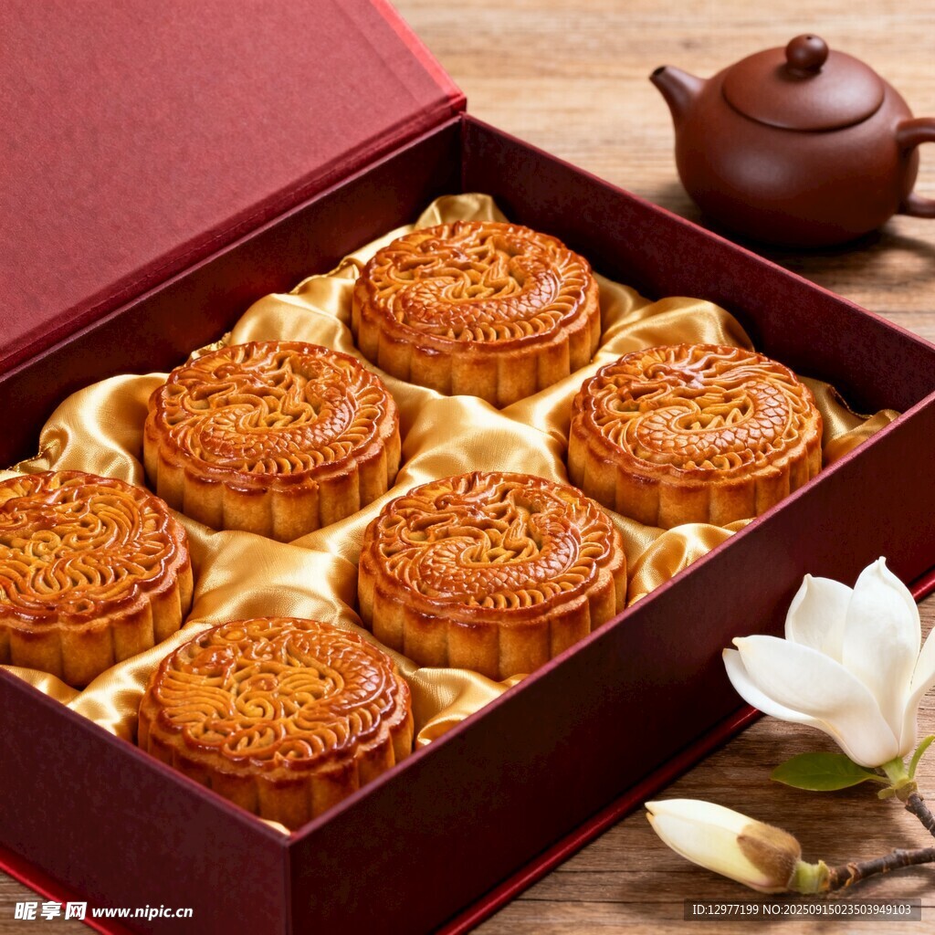 精美禮盒裝傳統(tǒng)中式月餅