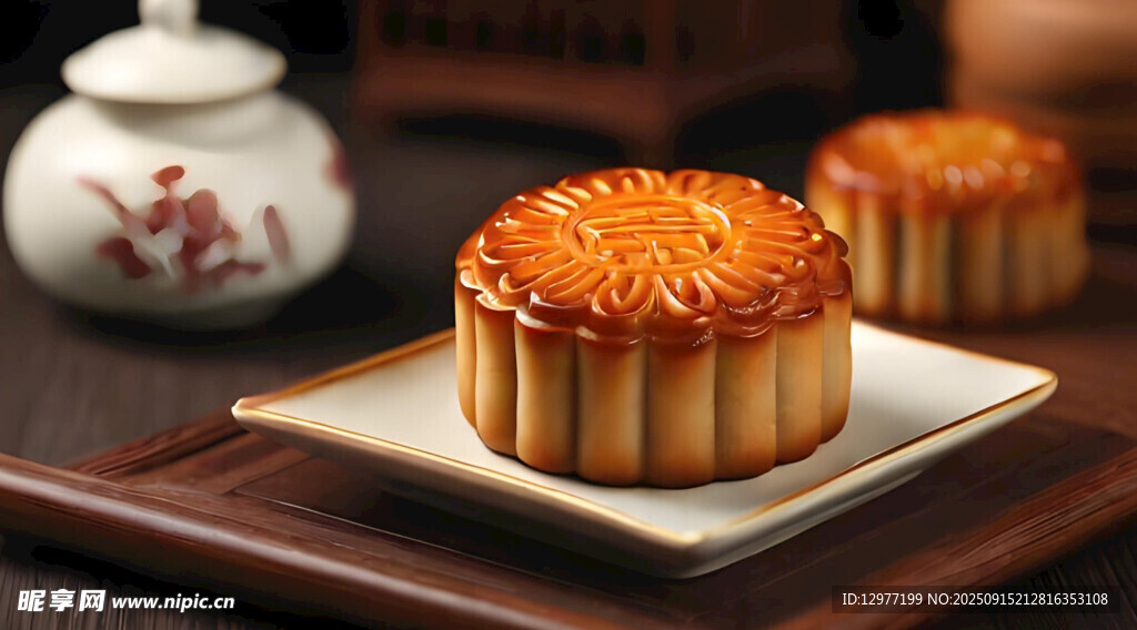 傳統(tǒng)美味月餅 誘人呈現(xiàn)