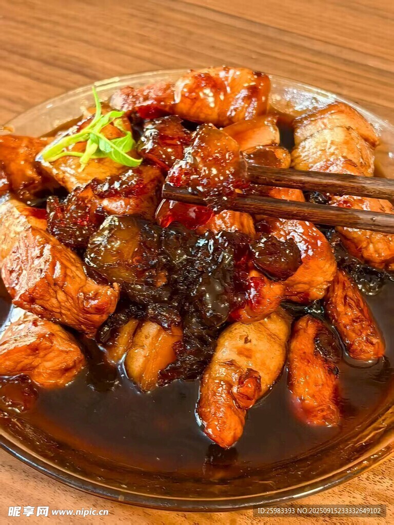 桃膠燒油豆腐
