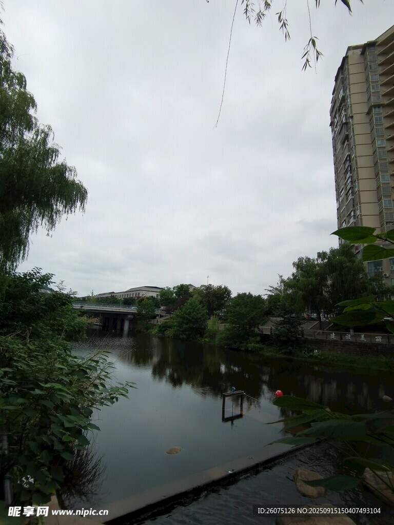 城市河畔風(fēng)景