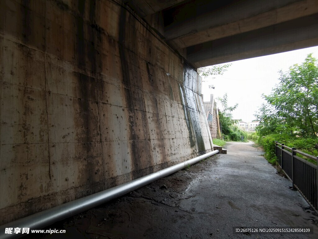 橋下小道自然與建筑交匯