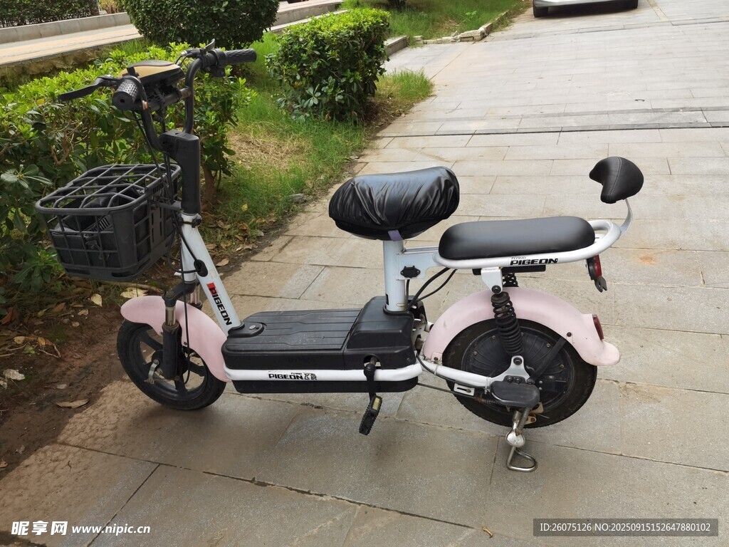 粉色時(shí)尚電動(dòng)自行車