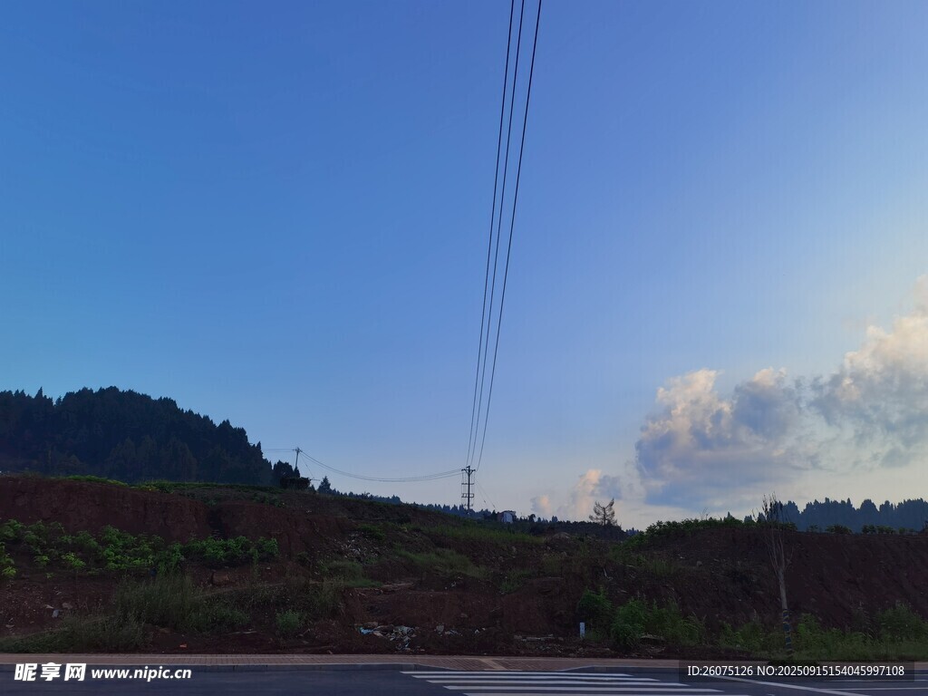 鄉(xiāng)村黃昏美景
