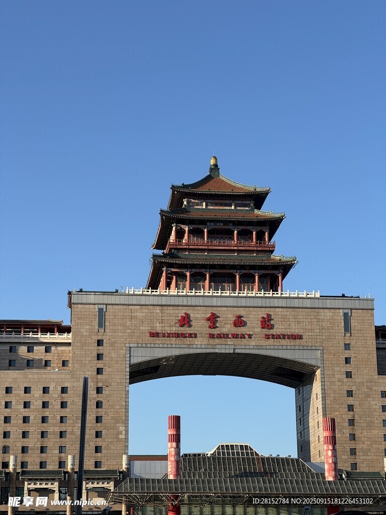 北京永定門城樓壯麗景觀