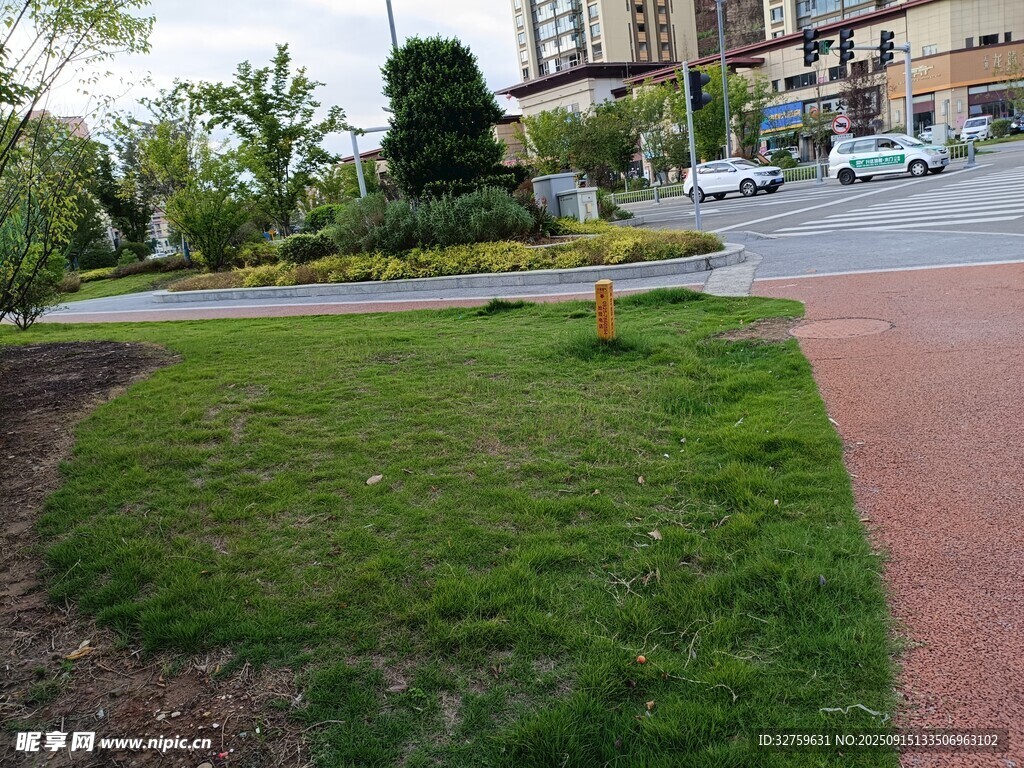 城市街邊的綠化景觀