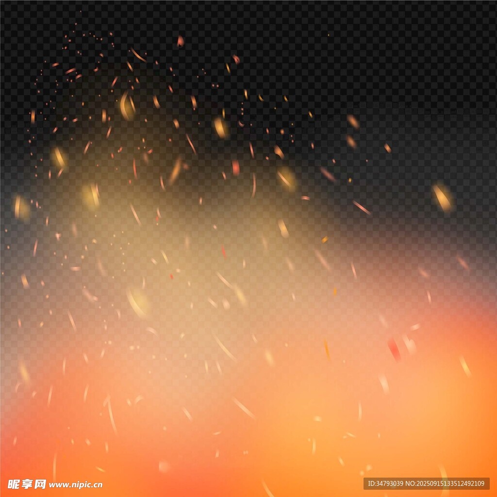 夢(mèng)幻絢爛火花背景圖