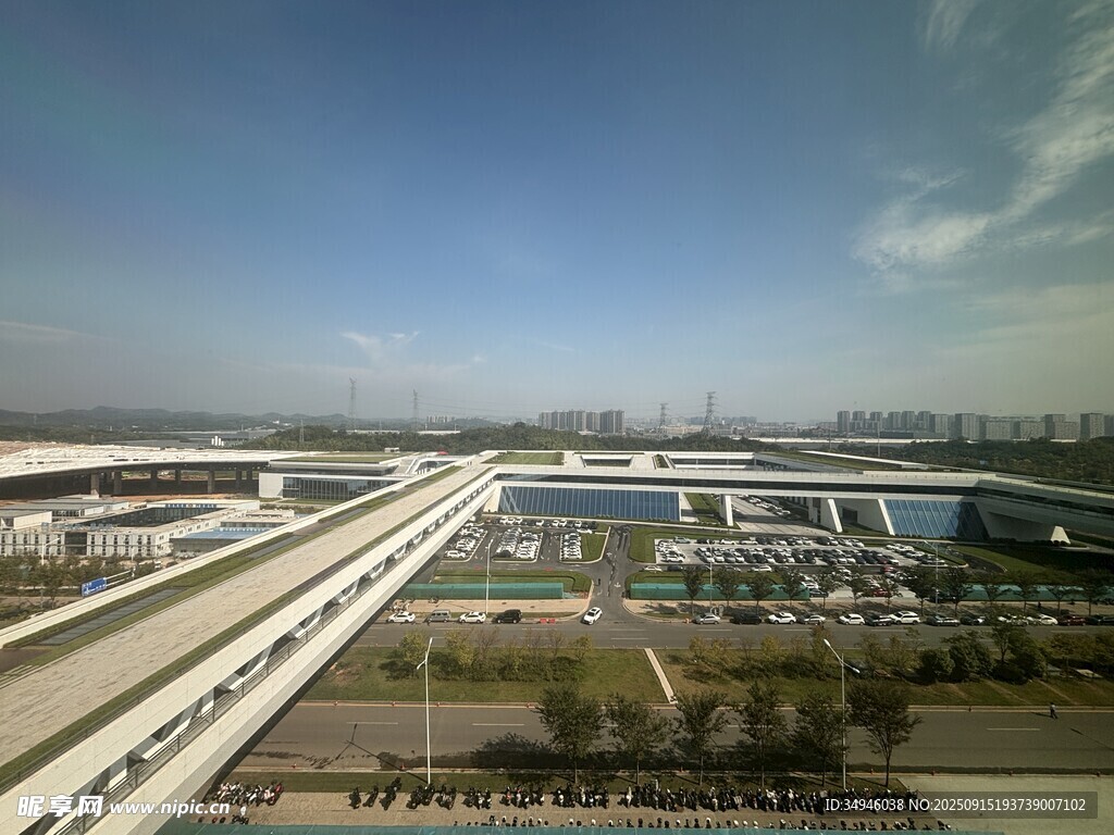 城市高架橋全景風(fēng)光