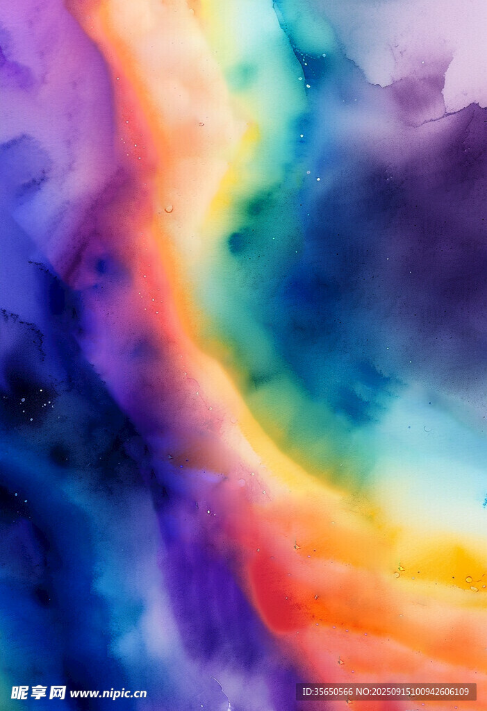 夢幻多彩水彩紋理背景