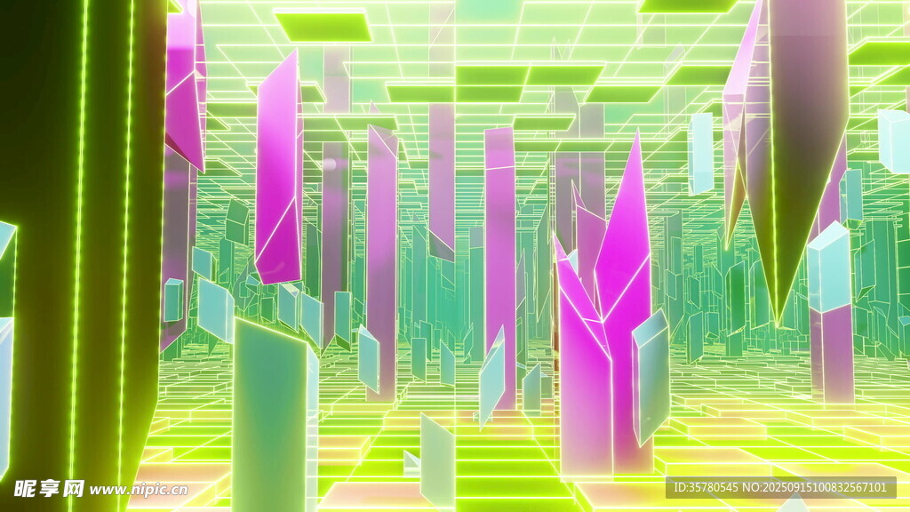 夢(mèng)幻多彩森林景觀