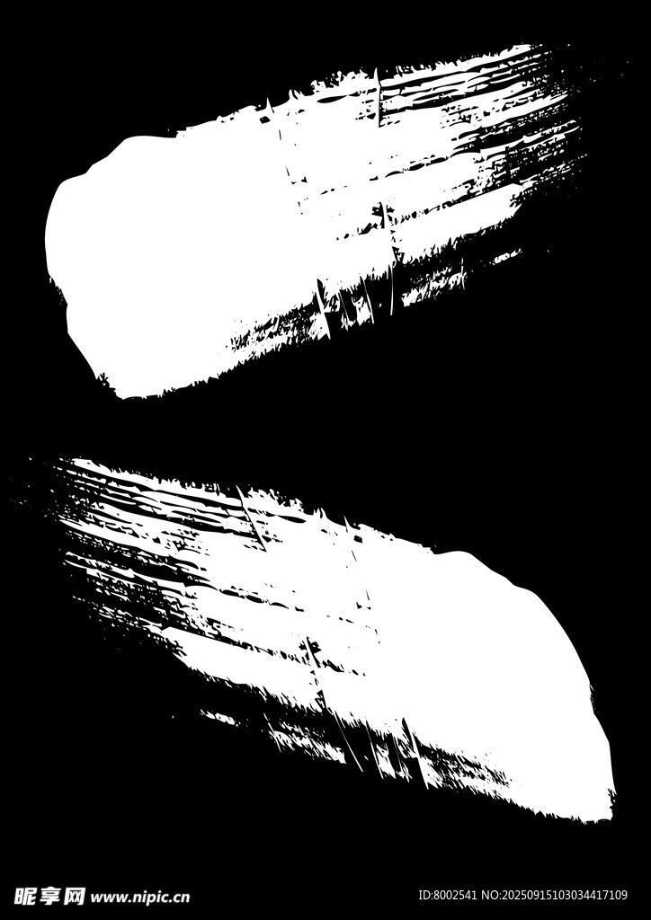 黑白筆觸藝術(shù)元素