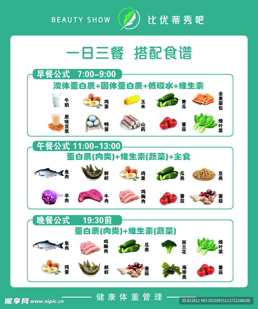 一日三餐搭配食譜