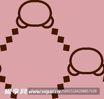 卡通風(fēng)格的圓形圖案設(shè)計(jì)