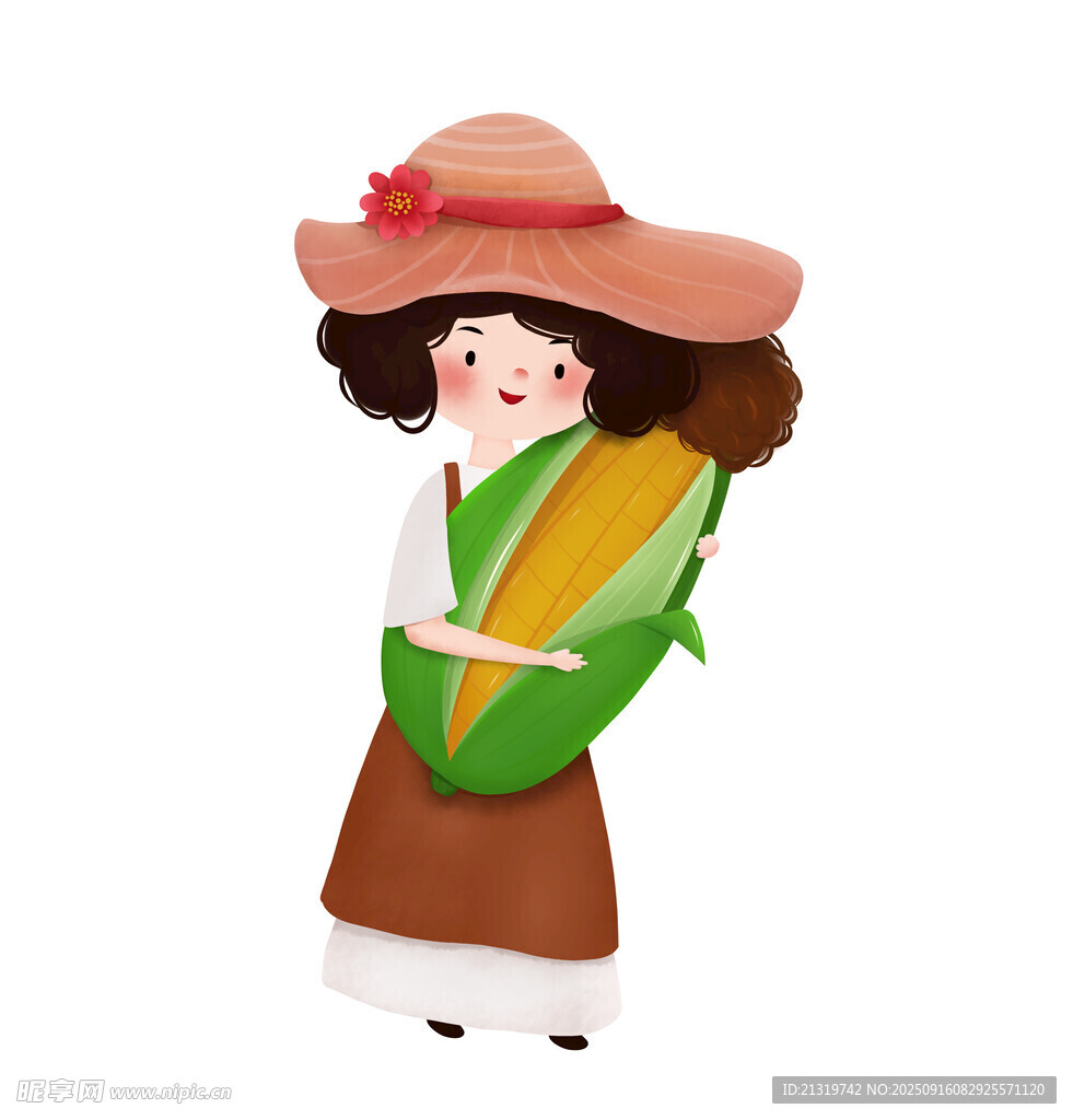 玉米插畫