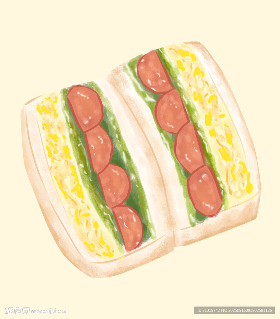 三明治插畫