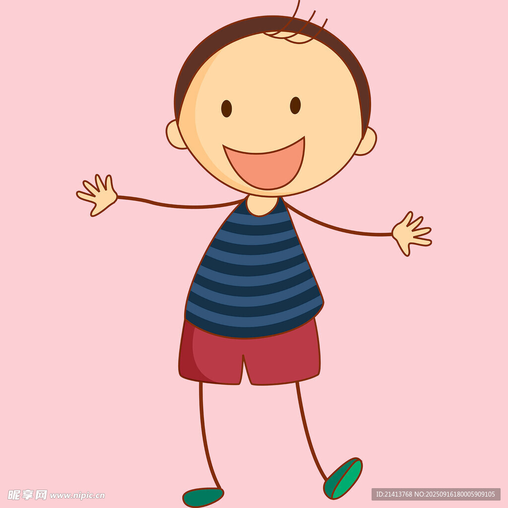 小男孩笑容