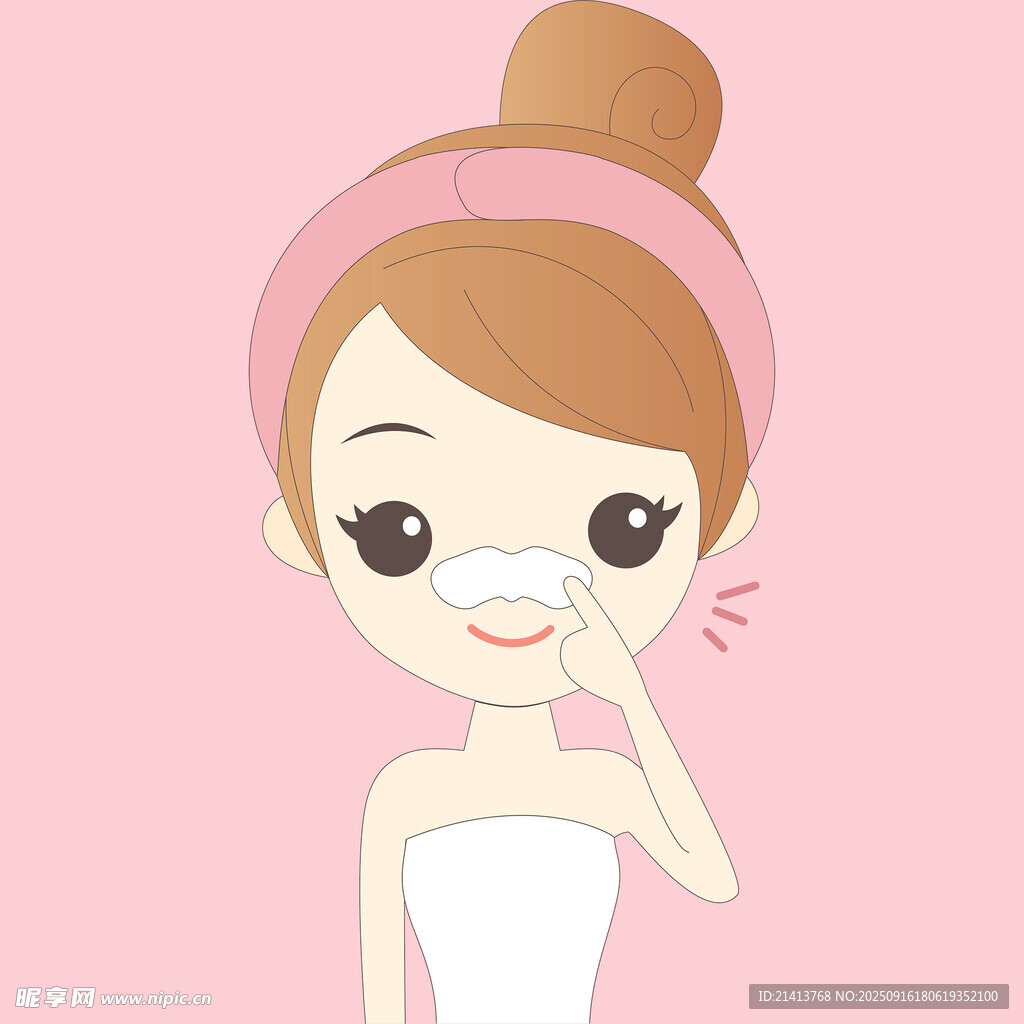 女孩潔面