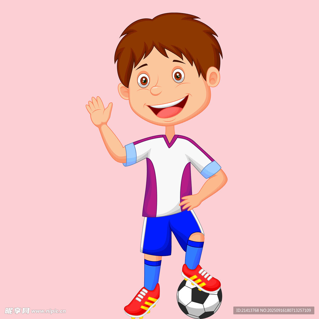 小男孩足球