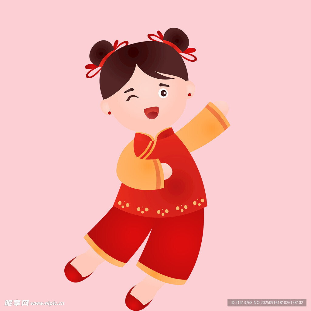 紅衣萌娃