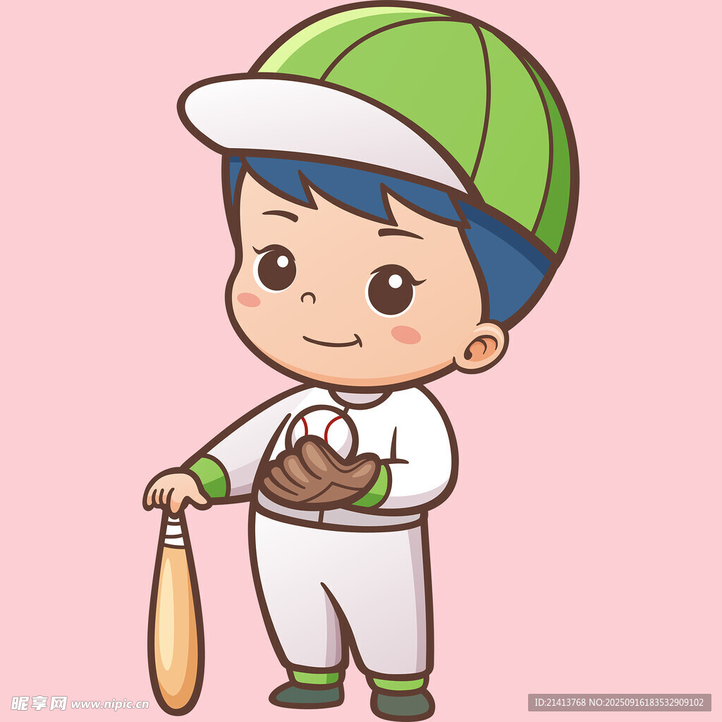 小男孩棒球